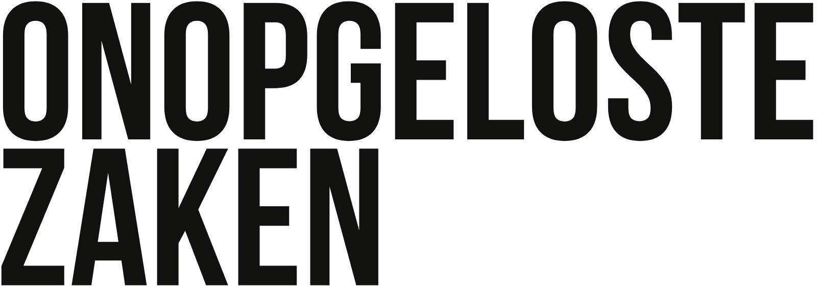 Onopgeloste Zaken Logo